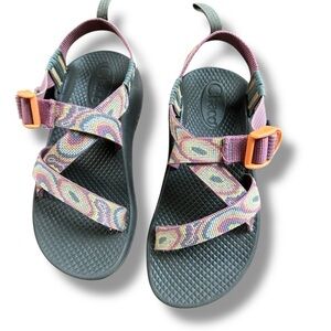 Chaco Z/1 EcoTread Sandal Big Kid Agate Sorbet Outdoor Hiking Sandals Sz US 1